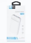 WUW Y129 2.1A POWER BANK Type-C 1 USB 2 - 20,000 mAh - Черен