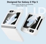 Z16 PVC case за Samsung Z Flip 6 от 2 части - Бял