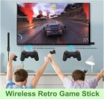 Безжичен контролер M8 Gamepad Retro Game Stick - 2.4G. Вградена в 10000+ игри 4K HDMI изход, 32GB