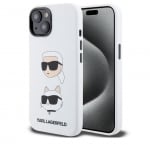 KLHCP15XSDHKCNH Karl Lagerfeld iPhone 15 Pro Max Back cover case - SILICONE K&C - White