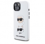 KLHCP15XSDHKCNH Karl Lagerfeld iPhone 15 Pro Max Back cover case - SILICONE K&C - White