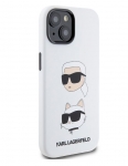 KLHCP15XSDHKCNH Karl Lagerfeld iPhone 15 Pro Max Back cover case - SILICONE K&C - White