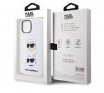 KLHCP15XSDHKCNH Karl Lagerfeld iPhone 15 Pro Max Back cover case - SILICONE K&C - White