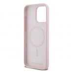 KLHMP14LSCMKCRHP Karl Lagerfeld iPHone 14 Pro Back cover case - Magsafe - KC head Ring - Pink