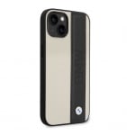 BMHCP14S22RDPE BMW iPhone 14 & 13 Hardcase Backcover - Textured & Logo Stripe - Beige