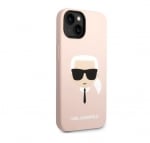 KLHMP14SSLKHLP Karl Lagerfeld iPhone 14 & 13 Hardcase Backcover - Karl\'s Head - Magsafe Compatible - Pink