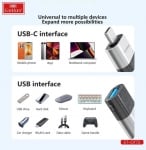 EARLDOM адаптер ET-OT72 от USB към Type C 3.0, черен