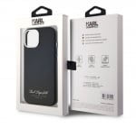 6388 Karl Lagerfeld Karl Lagerfeld iPhone 14 & 13 Back cover case - FW pu Hotel RSG - Black Back cover case