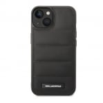 7679 Karl Lagerfeld iPhone 14 & 13 Hardcase Backcover - Puffy Elongated - Nylon - BlackBack Cover-Zwart