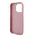 5589 Karl Lagerfeld iPhone 15 Back cover case - Wrinkled - Metal signature - PinkBack cover case-Gold