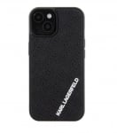 4317 Karl Lagerfeld iPhone 15 Back cover case - 3D MULTI LOGO - BlackBack cover case-Transparent