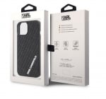 4317 Karl Lagerfeld iPhone 15 Back cover case - 3D MULTI LOGO - BlackBack cover case-Transparent