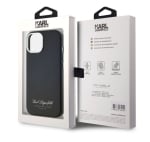 6449 Karl Lagerfeld Karl Lagerfeld iPhone 15 Pro Back cover case - FW pu Hotel RSG - BlackBack cover case-Black