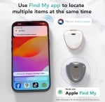 Key Finder FM-W1 Проследяване на багаж, Проследяване като Airtag Работи с Find My (само за iOS), MFi Certified