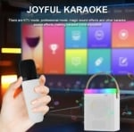 Преносима Tонколона KISONLI G22, Bluetooth, Караоке, USB, SD, FM, AUX LED RGB - Черен