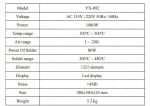 YAXUN YX-892 Интелигентна безоловна SMD преработваща станция