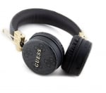 0240 Guess Bluetooth Headphones - 4G Metal Logo - Black and grey