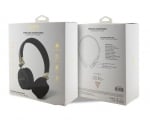 0240 Guess Bluetooth Headphones - 4G Metal Logo - Black and grey