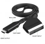 Кабел  SCART - HDMI DZ71 преобразувател 720p 1080p