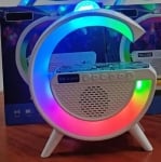 Bluetooth Тонколонка Led Лампа YN-2366 (LED, AUX, USB, FM, microSD) , безжично зареждане, будилник