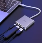 HOCO HB14  Преходник Type-C към HDMI/USB 3.0 /USB-C PD 2.0