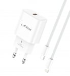 L✮Star 25W 2в1 LS46 изх.USB-C PD Fast с кабел USB-C към Lightning