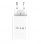 L✮Star LS76 2в1 PD35W с два USB-C порта GaN+кабел USB-C към Lightning