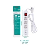 Разкл. Winning Star ST-4047 с 3 гнездa+2 USB-A+1 USB-C 2000W 3М