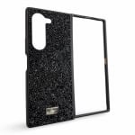 D81 Кейс TheBlingWorld за Samsung Z Fold 6 от 2 части - Черен