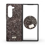 D81 Кейс TheBlingWorld за Samsung Z Fold 6 от 2 части - Кафяв