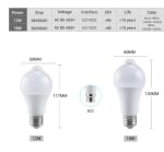 GY-021 5W PIR LED Интелигентна крушка със сензор за движение ВКЛ./ИЗКЛ. 220V 110V 12W