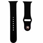 Силиконова Apple Watch каишка iWatch 42/44mm - Черен - 2 части