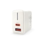 EU32 38W EARLDOM зарядно с 2 изх. USB-C+USB и кабел Type-C към Type-C