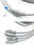 RJ45 удължителен интернет кабел за видеонаблюдение DC - 15M