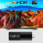 2025 HCS97 TV 4K HDR ULTRA HD android 14.0 TV Stick 4GB+64GB 2.4/5G Wifi 100M-LAN порт Netflix Youtube Media Player