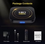 2024 HK1 RBOX H8S TV 4K HDR ULTRA HD android 13.0 TV Stick 4GB+32GB 2.4/5G Wifi 100M-LAN порт Netflix Youtube Media Player