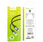 HOCO Кабел “X102 Fresh” PD27W USB към Type-C (1M) - Черен