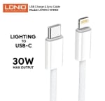 LDNIO Кабел LC901i 65W плетен iPh15series Type-C към Lightning 1M