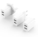 XO L109 (ЕС) двойно USB-A 2.4A Адаптер (EU)