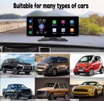 C200 10-инчов Apple Carplay/Android Auto +Видеорегистратор Безжична автомобилна стерео GPS навигация автомобилен екран , Bluetooth, Siri/Google Assistant