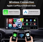 C200 10-инчов Apple Carplay/Android Auto +Видеорегистратор Безжична автомобилна стерео GPS навигация автомобилен екран , Bluetooth, Siri/Google Assistant