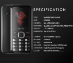 Мобилен телефон IPRO A10 Mini+БГ МЕНЮ Без камера /2G/32Mb+32MB/0.08MP/1.77 инча 600mAh/Фенер - Черен