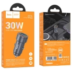 HOCO адаптер 12V Z57A с 2 изходa USB QC3.0 и PD30W