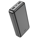 HOCO J100A Powerbank 20,000mAh Fast Charge, с 3 изхода USB x 2 T-C x 1 - Черен