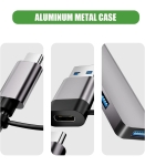 HUB S-1777 4в1 Type-C+USB КЪМ 4XUSB 3.0 5GBPS