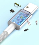 USB Кабел 2В1 60W iPhone USB-C към USB-C и LIGHTNING