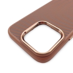 Premium Carbon Case TP-103 за iPhone 16E - Titanium Златист