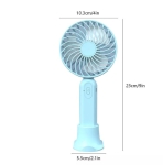 Презареждащ се мини вентилатор XH-06 3-степенен с 18650 батерия - Бял