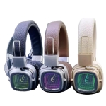 Ретро Bluetooth слушалки WBK946 ( Черен) с LED екран – Класически американски стил
