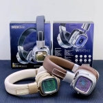 Ретро Bluetooth слушалки WBK946 ( Черен) с LED екран – Класически американски стил